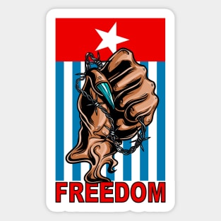 Freedom West Papua Morning Star Flag Sticker